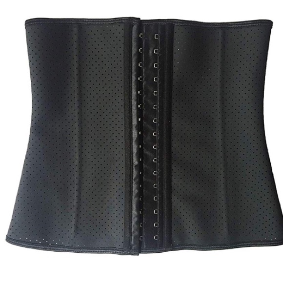 Breathable latex waist trainer color black - Picture 3 of 7